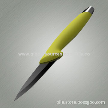 Fruit and Vegetable Carving Tools of Ceramic Knife, 4 Inches, 100mm, Black Blade